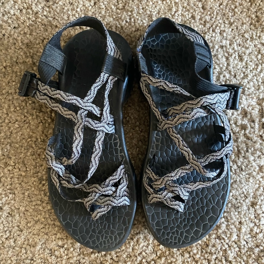 Chacos black and grey